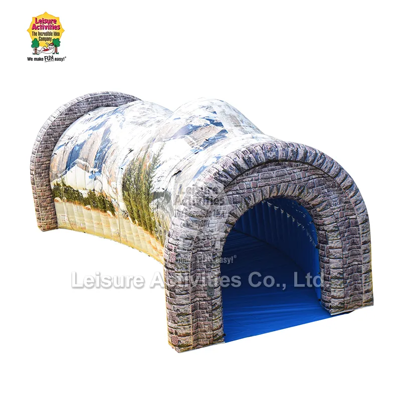 Tunnel ferroviario gonfiabile senza binari Tunnel ferroviario gonfiabile senza binari