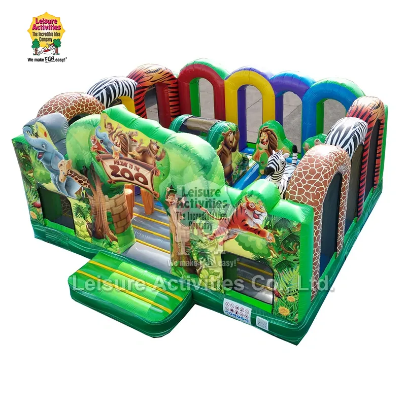 Vai al parco giochi Zoo Multiplay Bouncy Castle Vai al parco giochi Zoo Multiplay Bouncy Castle